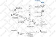 12-51003-SX_опора амортизатора заднего верхняя! Hyundai Accent/Pony Excel all 95-99