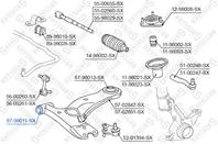 87-98011-sx сайлентблок рычага пер. toyota carina at190/st190 all 92-97