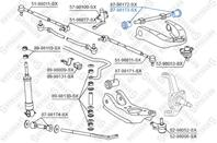 87-98173-SX_сайлентблок рычага верхн.! Toyota Hi-