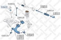 79-00470-sx втулка стабилизатора переднего внутреняя ford focus 1.4-2.5st 04