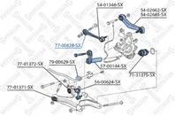 77-00828-sx сайлентблок зад. развального рычага пер. bmw e39/е38 2.0i-2.8i/2.5d/td 95-01