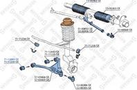 71-12443-sx сайлентблок рычага audi 80/90/quattro 2.2-2.8 16v/20v 87-96