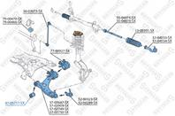 87-05717-sx сайлентблок пер. рычага volvo s40/v50 all 04  ford focus all 03