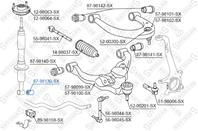 87-98130-sx сайлентблок амортизатора нижн.toyota land cruiser kdj9/zj9 96-02/ j12 02