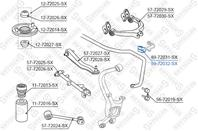 89-72032-SX_втулка стабилизатора заднего центральная! d20\ Mitsubishi Galant EA#A 96>