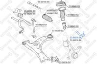 51-98018-SX_наконечник рулевой! Toyota Avensis ZZ