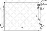 10-45164-sx /ns94832/vw5226/gr905644 [3c0820411b] радиатор конд. vw passat 2.0tfsi-3.6fsi 05