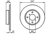 0 986 478 729_диск тормозной передний! Suzuki Wagon  Opel Agila 1.0/1.2/1.3CDTI