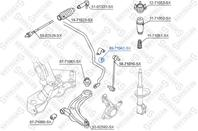 89-71042-sx втулка стабилизатора переднего центральная mazda mpv lw all 99