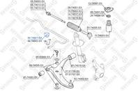 89-74041-sx втулка стабилизатора переднего центральная nissan primera w10 90/almera 95-00