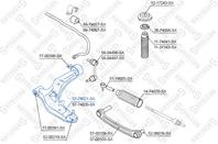 57-74021-sx рычаг нижний левый nissan almera all 00