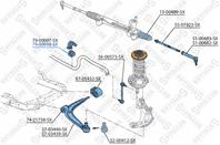 79-00098-SX_втулка стабилизатора переднего! d24 Opel Vectra all 02&gt