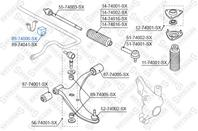 89-74006-sx втулка стабилизатора переднего центральная nissan sunny n14/y10 90/100nx 90-94