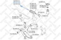 55-74013-sx тяга рулевая nissan almera n15 1.4/1.6 95-00