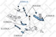 79-00091-sx втулка стабилизатора заднего ford focus 1.4-2.0/1.8tddi 98