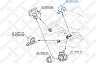 25-72014-sx_подушка двс задняя! mitsubishi colt/l