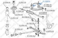 87-37003-sx сайлентблок рычага верхн. honda civic all 87-91/crx all 87-92