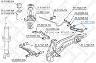 87-37015-sx сайлентблок зад. попереч. тяги honda civic all 91-95