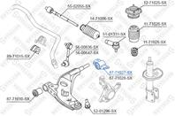 87-71027-sx сайлентблок рычага зад. л. mazda 626 gf/gw all 97
