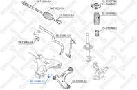 87-71068-sx сайлентблок рычага пер. mazda tribute all 01