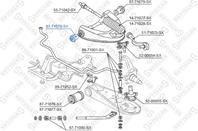 87-71078-sx сайлентблок верхн. рычага пер. mazda e2200 sd/sr all 88