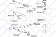 87-51012-SX_сайлентблок рычага пер.! Hyundai Coupe 96-00