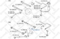 87-74063-sx сайлентблок зад. рычага зад. nissan primera p10e all 4wd 90-96