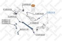 77-00176-sx сайлентблок зад. рычага плав. bmw e36/e46/z1/z4 90