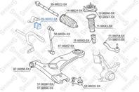 89-98092-sx втулка стабилизатора переднего центральная toyota corolla cde120 01/avensis 03