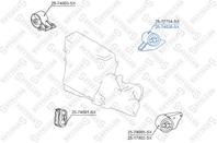 25-74026-sx подушка двс задняя nissan primera w10 2.0d 90-96