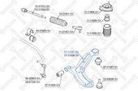 57-51007-sx рычаг нижний левый hyundai accent 99