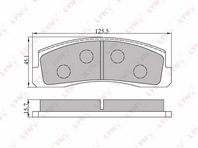 BD-4602 Колодки тормозные передние LADA Niva 2121