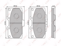 Колодки торм. пер. SUBARU Impreza 2.0-2.0T 00&gt