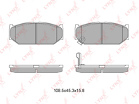 Bd-7303 колодки тормозные передние suzuki swift iii-iv 1.2-1.6 06&gt lyn