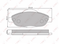 Колодки торм.пер. PEUGEOT 308 07&gt/3008 1.6 09&gt