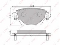 Колодки торм.зад. FORD MONDEO III 00-04  JAGUAR X-TYPE 01-05