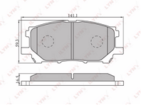 Колодки торм.пер. LEXUS RX300/330/350 03&gt  TOYOTA HARRIER 03&gt