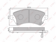 Колодки торм.пер. TOYOTA COROLLA (UK) 1.4-2.0D 02-06/COROLLA VERSO 1.4 (UK) 1.4-2.0D 02-04