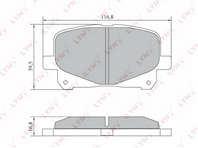 BD-7575 Колодки тормозные LYNXauto