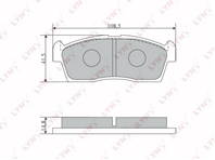 BD-5107 Колодки тормозные LYNXauto