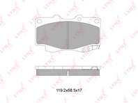 BD-7606 Колодки тормозные передние TOYOTA Hilux 2.5D-3.0D 05]