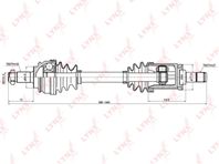 CD-1415 Привод в сборе передний L BMW X5 (E53) 3.0-4.4 00-06