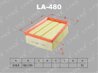 La-480 фильтр воздушный renault megane iv 1.2 15&gt / scenic iv 1.2 16&gt