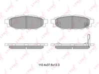 Колодки торм.зад. SUBARU IMPREZA 2.0 07&gt/LEGACY 2.0 03&gt/OUTBACK 2.5 03&gt