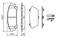 Колодки тормозные дисковые задние 0986494232 от производителя BOSCH