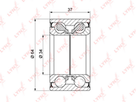 WB-1241 Подшипник ступицы колеса | перед прав/лев | LYNXauto