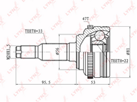 Co-1808a шрус lynx