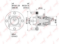 Подшипник-ступица зад. CHEVROLET LACETTI 03-08