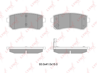 [BD4407] LYNXauto Колодки тормозные дисковые  комплект на ось