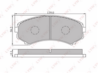 Колодки торм.пер. MAZDA MPV &gt99  MITSUBISHI PAJERO III-IV 00&gt/PAJERO SPORT 2.5TD 02&gt